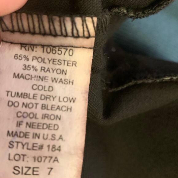 Y2K Wet Seal Black Wide Leg Dress Pants Women’s Size 7 Made in USA NWT - Picture 6 of 6